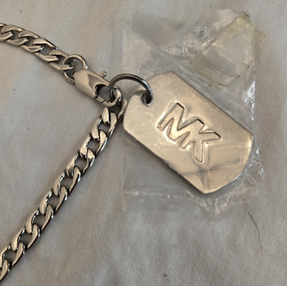 MK Silver Chain Necklace